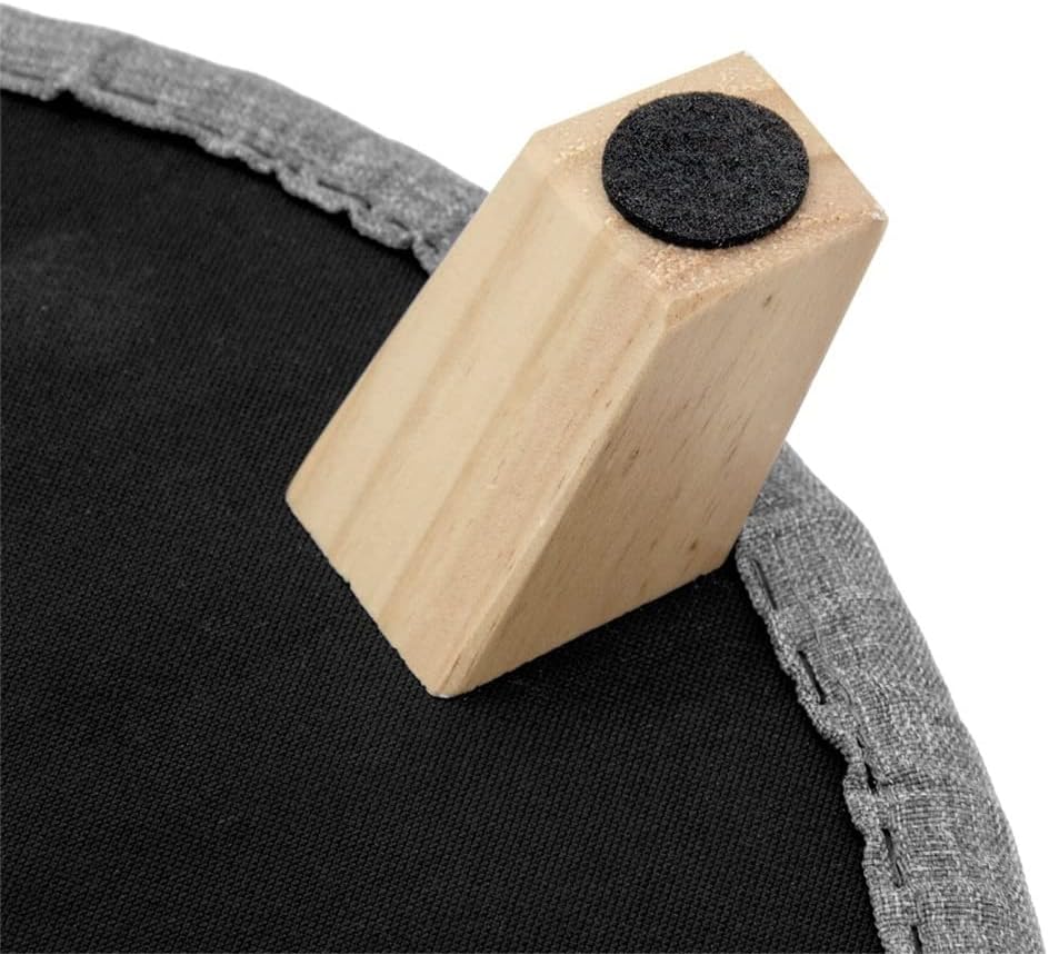 Storage Stool Footstool, Multifunction Storage Ottoman Chair Stool Removable Cover Upholstered Footstool Round Linen Pouffe Chair /787