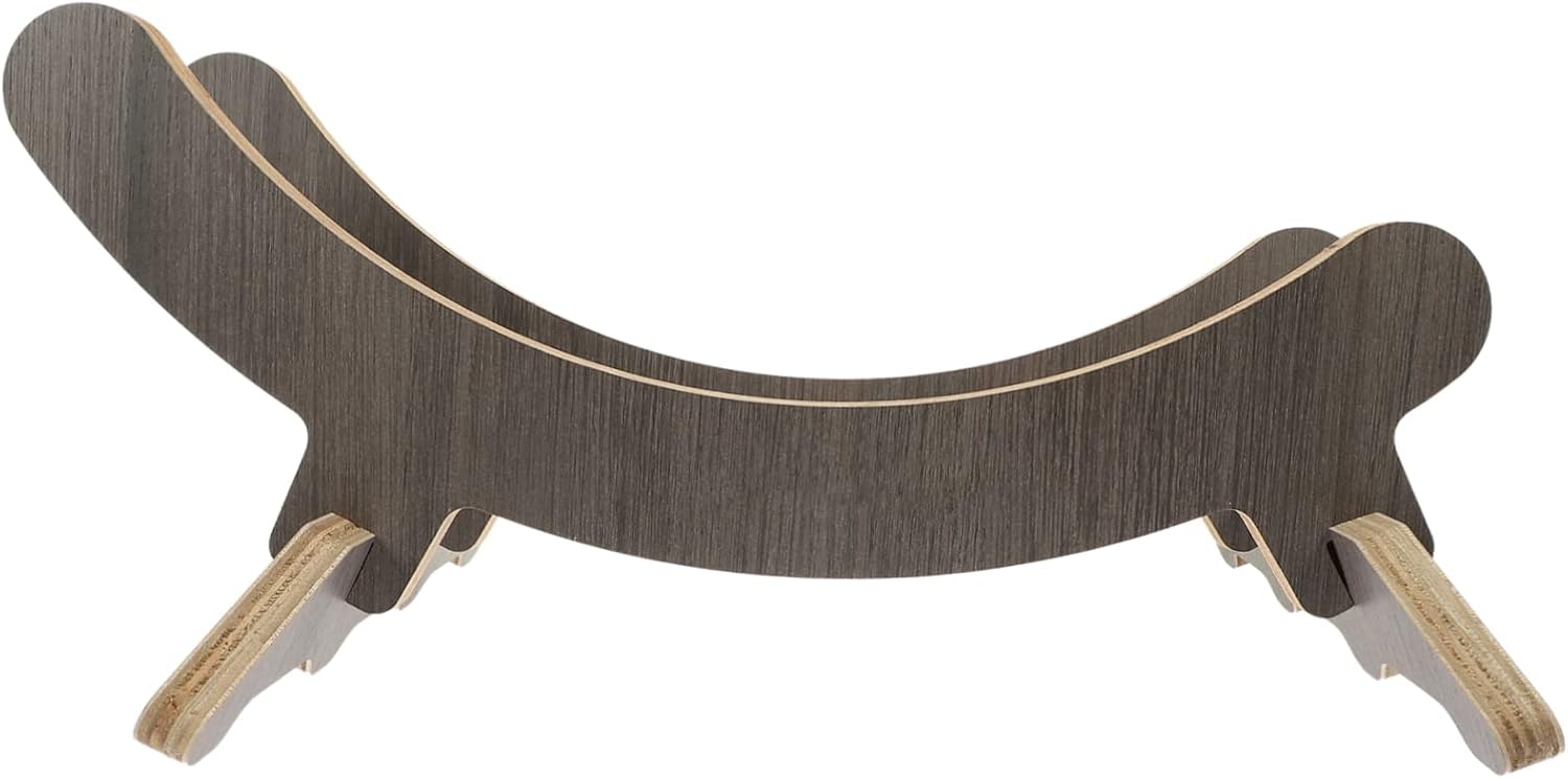 Toyvian Parking Rack Kick Mount Stand Bracket Bike Portable Side Outdoor Steel Rear Bicycles Supply Wood