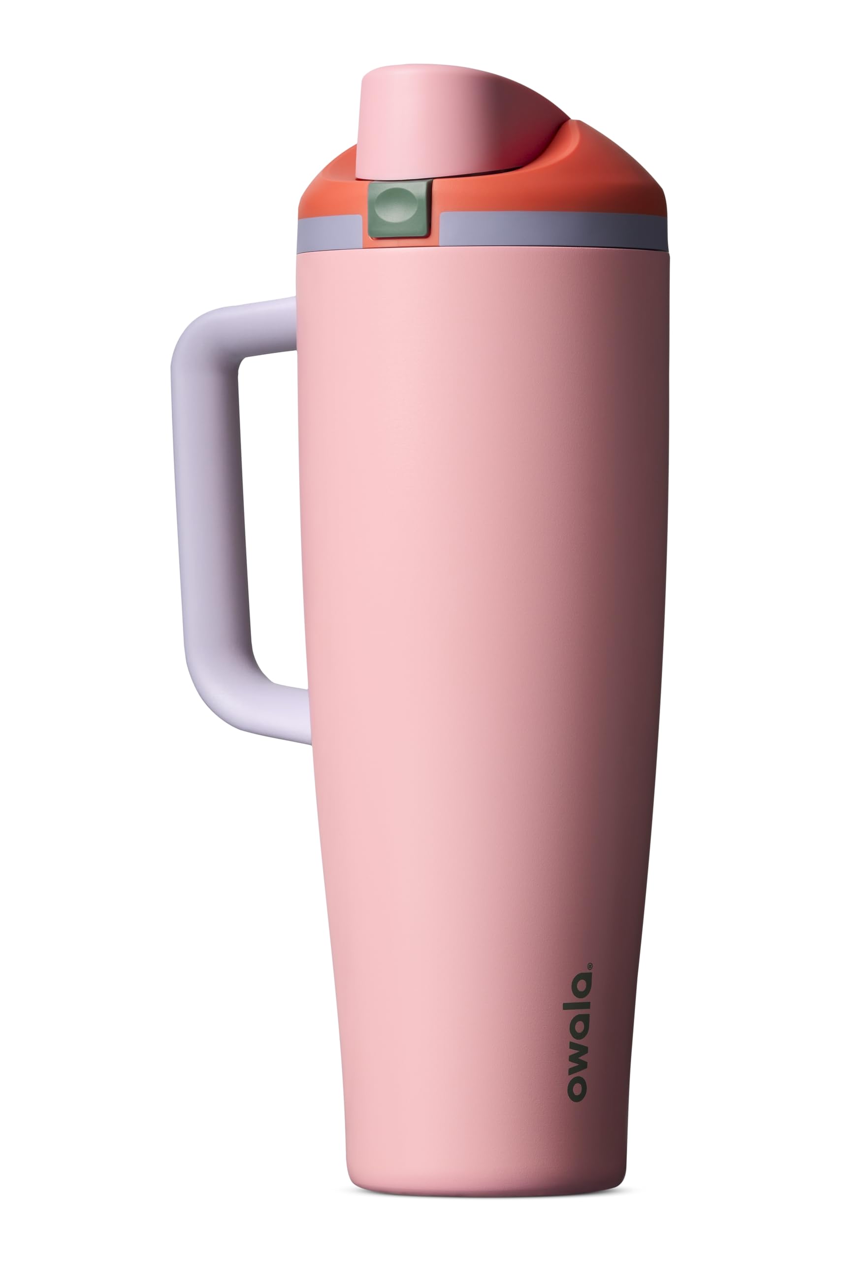 Owala FreeSip Tumbler Stainless Steel Water Bottle 40 oz Sugar High | Triple-Layer Insulation | Leak-Proof Lid with Push-Button | Double Threaded Lid for Left and Right-Handed Drinking Sugar High 40 Ounces