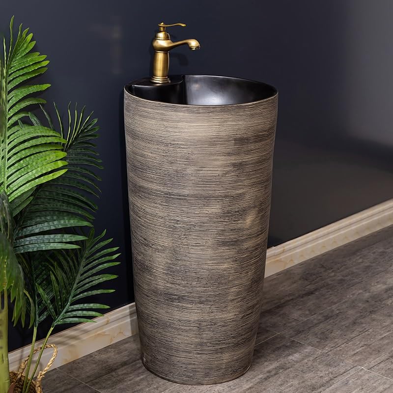 Ceramiczna Umywalka Łazienkowa Nablatowa, Umywalka Na Postumencie Do Domu I Hotelu, Stylowa Umywalka Nablatowa, Niezbędny Element Łazienki Ogrodowej, Elegancki Design