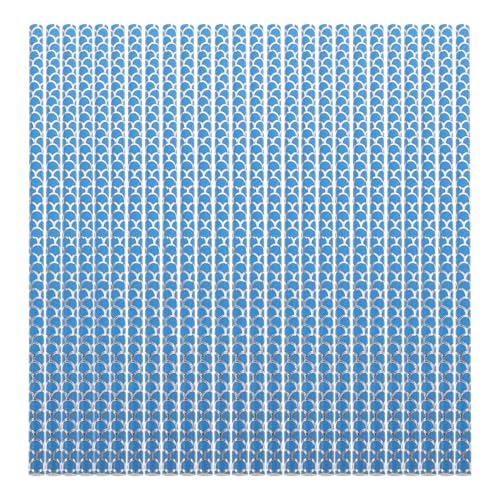 Pitillos de papel decorativos azul con diseño de lunares miniatura 1