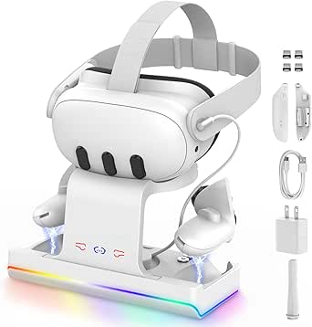 Charging Dock for Meta Quest,VR Headset &amp; Controllers Charging Stand, VR Accessories
