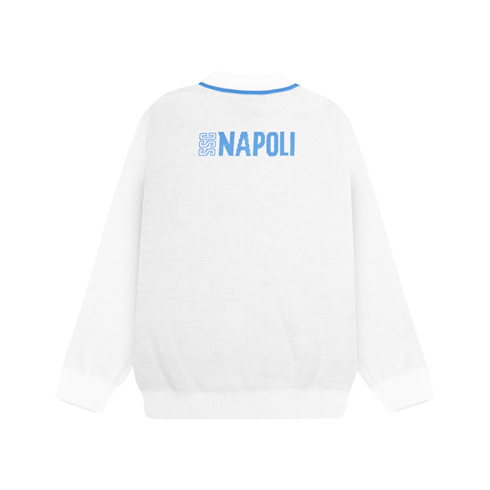 SSC Napoli SSC Napoli Jumper Retro Bianco 2025/2026 Maglione Unisex - Adulto (Pacco da 1)