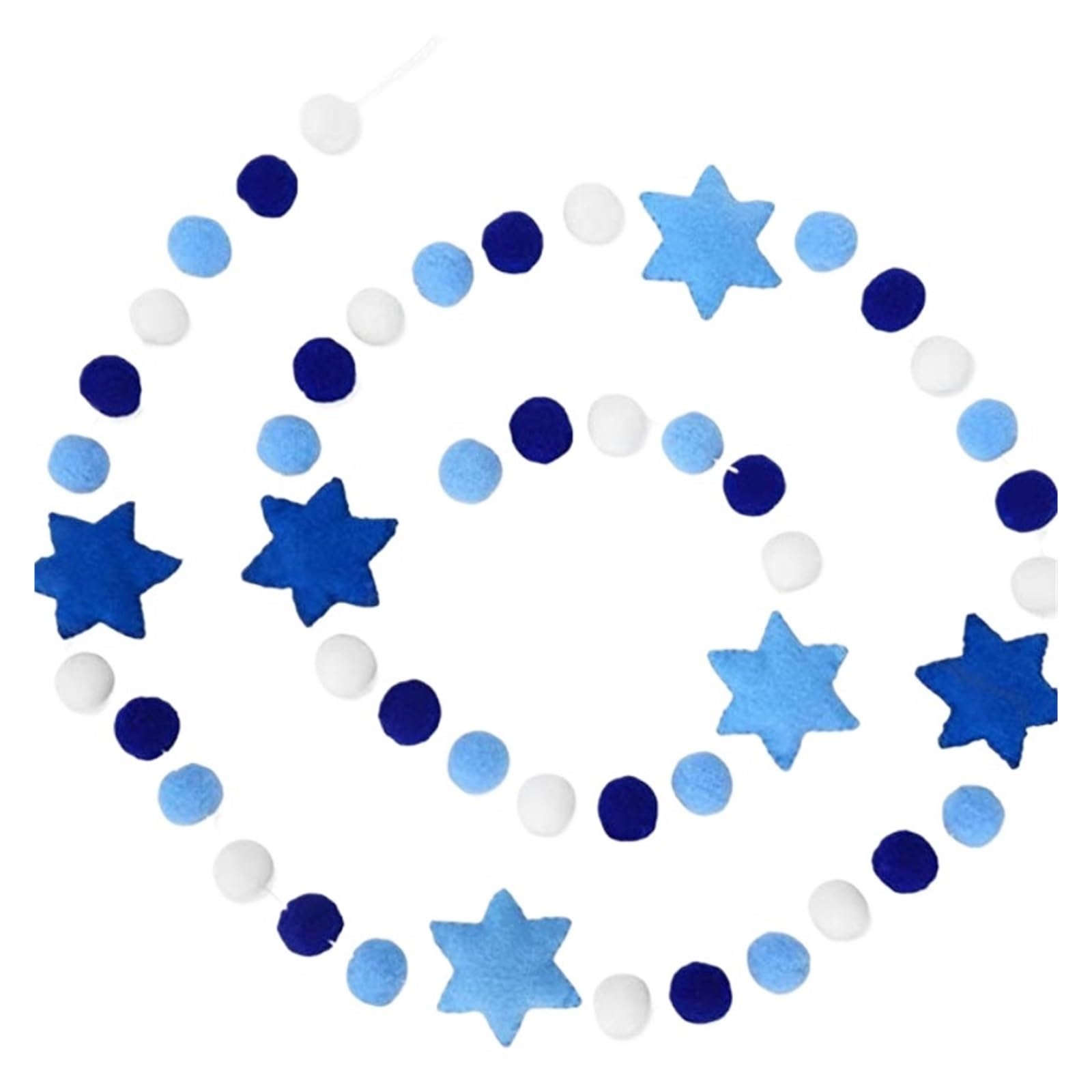 3set Felt Six-Pointed Star Garland Für Hause