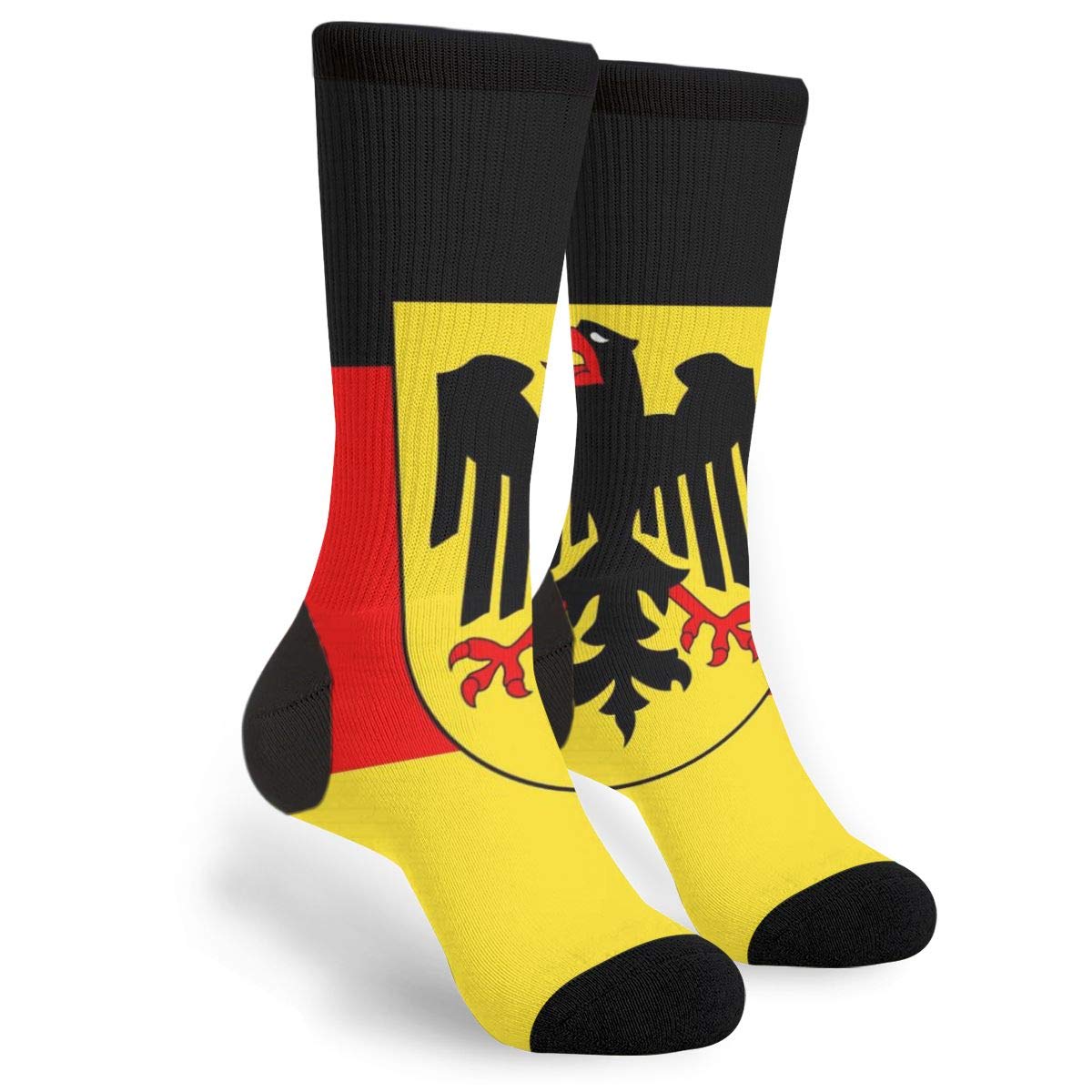 MOLIANUnisex Fun Novelty Crazy Crew Socks German Flag Dress Socks