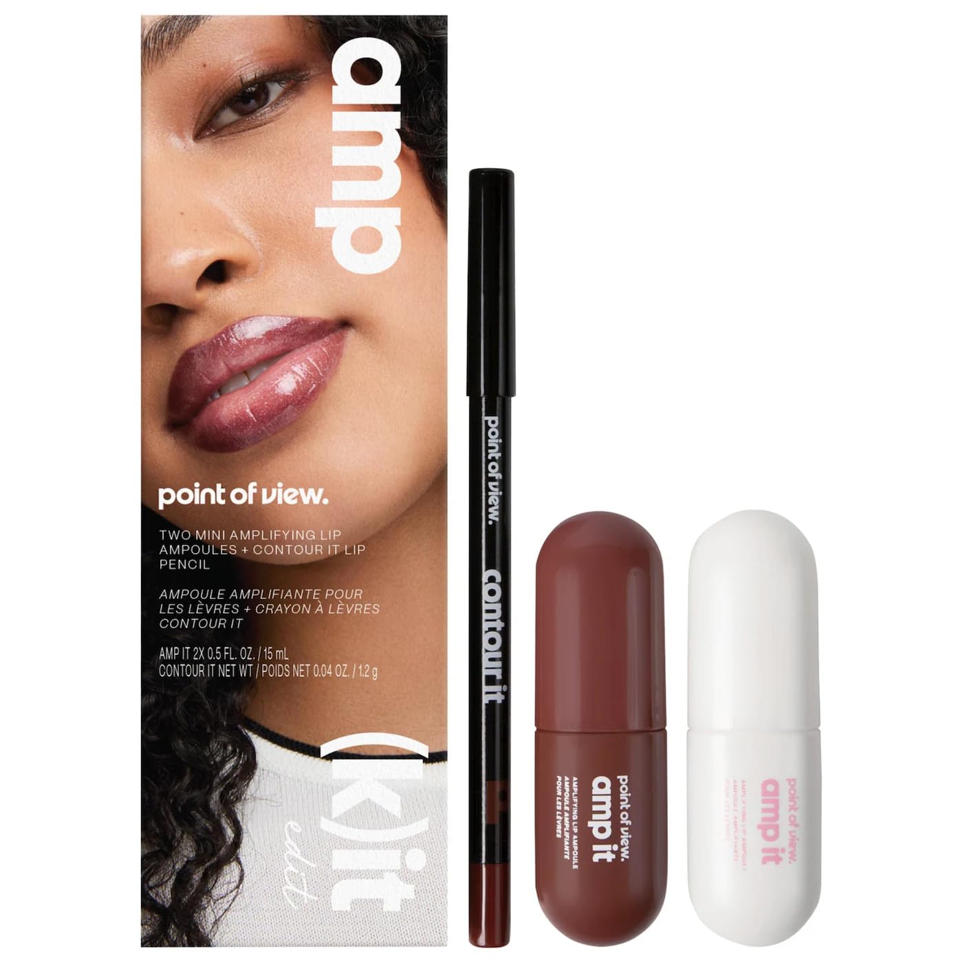 point of view Amp Kit Edit Lip Trio Makeup Gift Set, Orchid (medium)