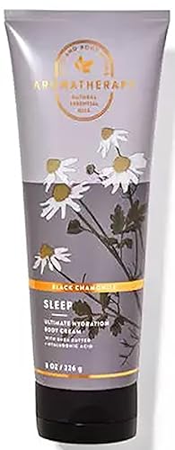 Bath and Body Works Body Care Crema corporal hidratante con aceites esenciales, 8 onzas, muchos aromas (8 onzas (paquete de 1), manzanilla negra)