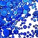 600-700Pcs Blue Buttons for Crafts Bulk Royal Blue Craft Buttons Assorted Navy Blue Button for Arts, DIY Crafting, Decoration, Sewing