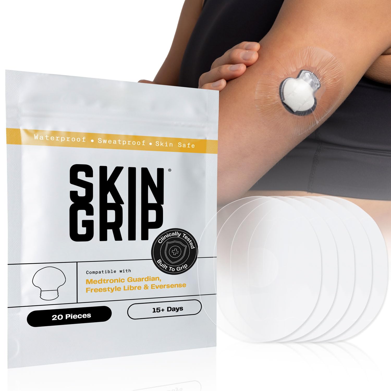 Amazon.com: Skin Grip CGM Sensor Patches Compatible with Medtronic