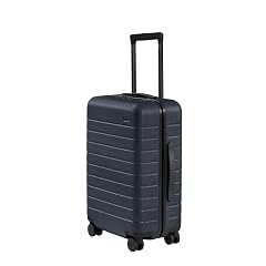 Away Carry-On Luggage Lightweight Hardside Suitcase with Spinner Wheels 22 Inch Airline Approved TSA Lock Navy Blue