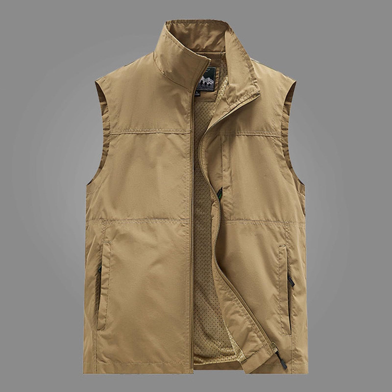 Gilet da uomo sportivo ed elegante, in pelle, nero, 3XL