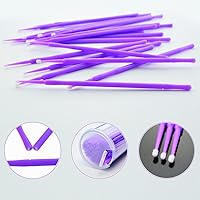 Vista 3 de 400 brochas de microaplicador dental Yookat desechables micro aplicadores para extensiones de pestañas y uso oral con micro cepillos aplicadores