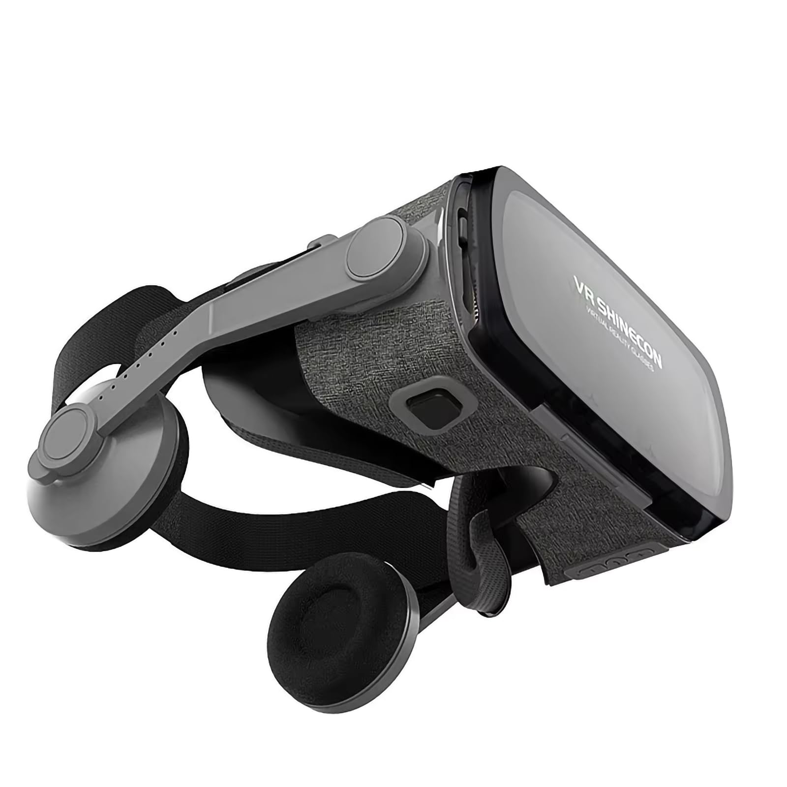 Visore VR 3D con Joystick Wireless, Regolazione della miopia (Fino a 600°), Compatibile con Smartphone da 4,0-6,7 Pollici per Un'Esperienza di Gioco e Film immersiva,Black