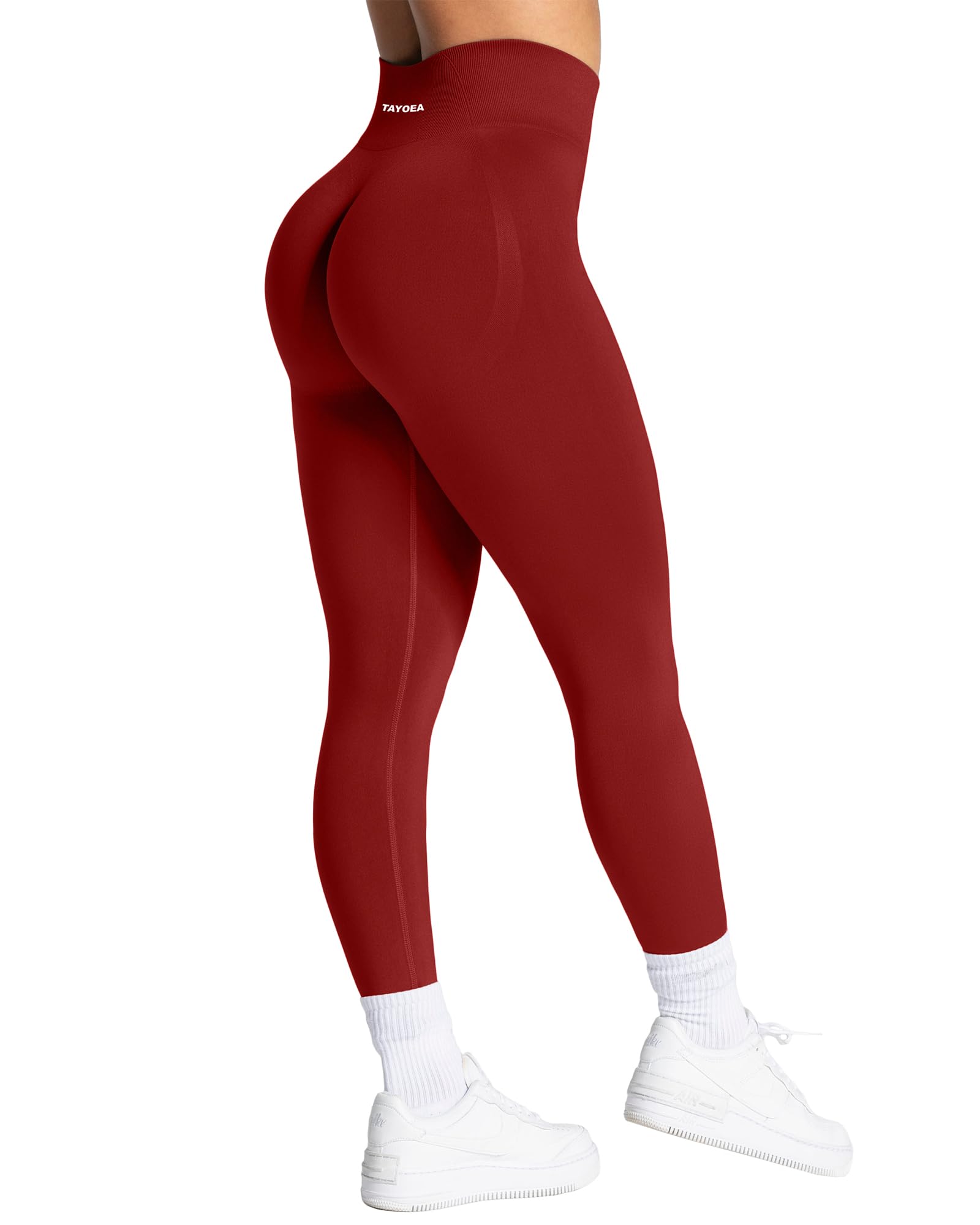 TAYOEA Sport Leggings Damen mit Scrunch Butt Push Up Booty Lifting Sporthose Blickdichte Nahtlos sportleggins für Yoga Gym Alltag