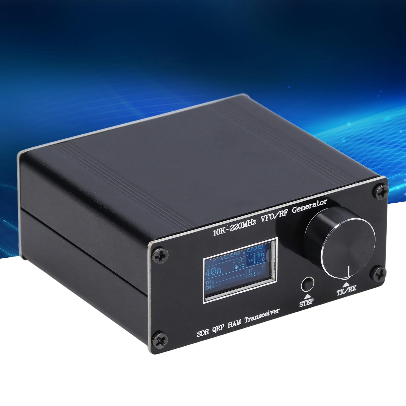 Oscilador de Frecuencia Variable de 10K-220 MHz, Indicador de Gráfico de Barras SDR QRP Transceptor HF 20 Bandas Preestablecidas Pantalla General para Generador de Reloj DCR