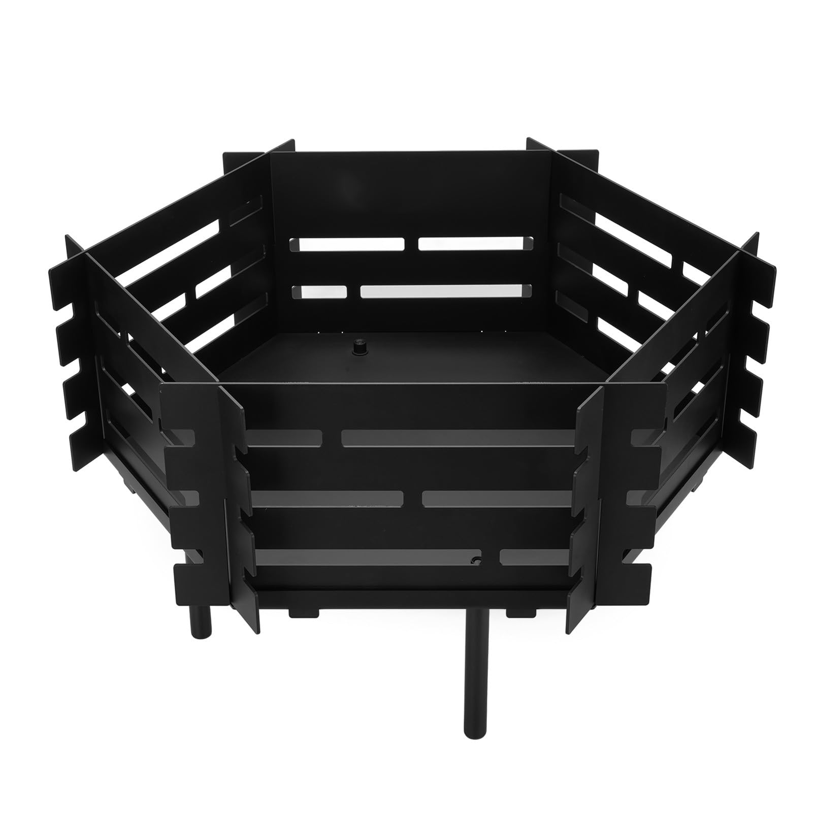 Braciere da campeggio, con ventilazione a sei lati, design modulare, materiale in acciaio al carbonio, per uso esterno