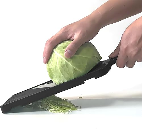 Cortadora de verduras de grosor fijo - Trituradora de repollo ultrafina para ensaladas, tacos de jícama, cebolla, papas fritas - Herramienta de