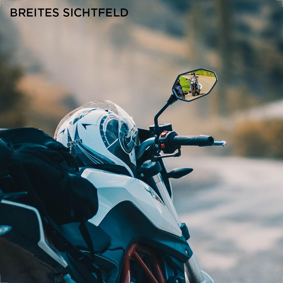 Evermotor Rétroviseur de moto universel approuvé E, M8 M10
