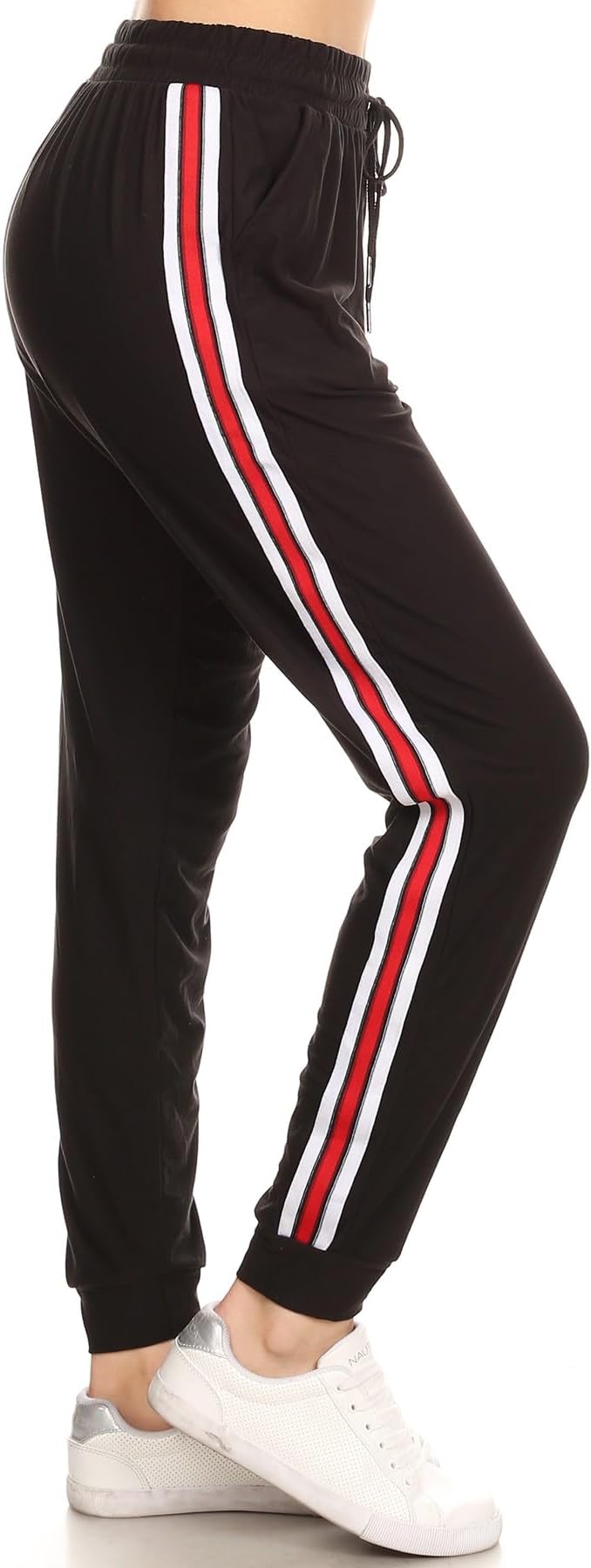 LA12ST Jogger Pants for Women Womens Sweatpants Drawstring Pockets Soft Workout Yoga Lightweight Lounge Pants