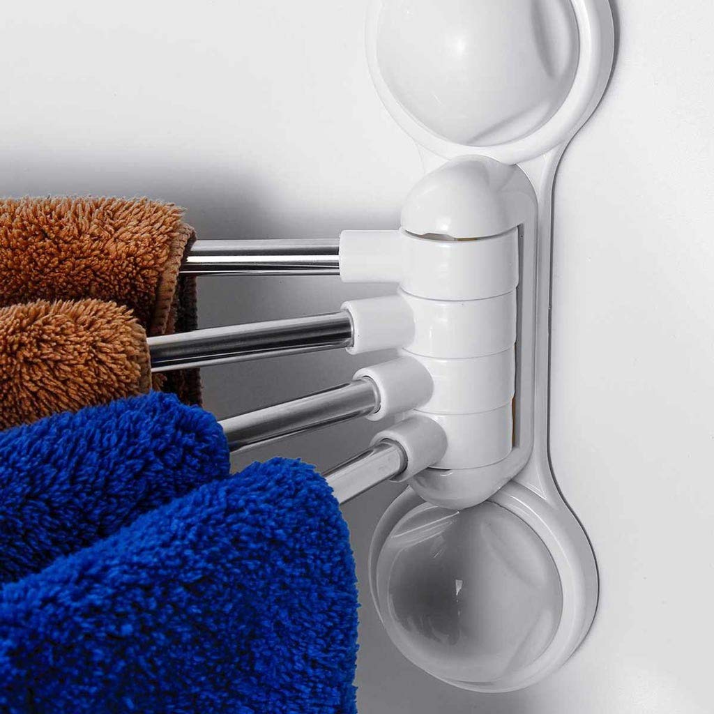Bagno Portasciugamani Portasciugamani Multifunzionale con Ventosa, mensola portasciugamani in Acciaio Inox, Supporto da Parete per Il Bagno, mensola per la Cucina È così Gentile da Parte Tua