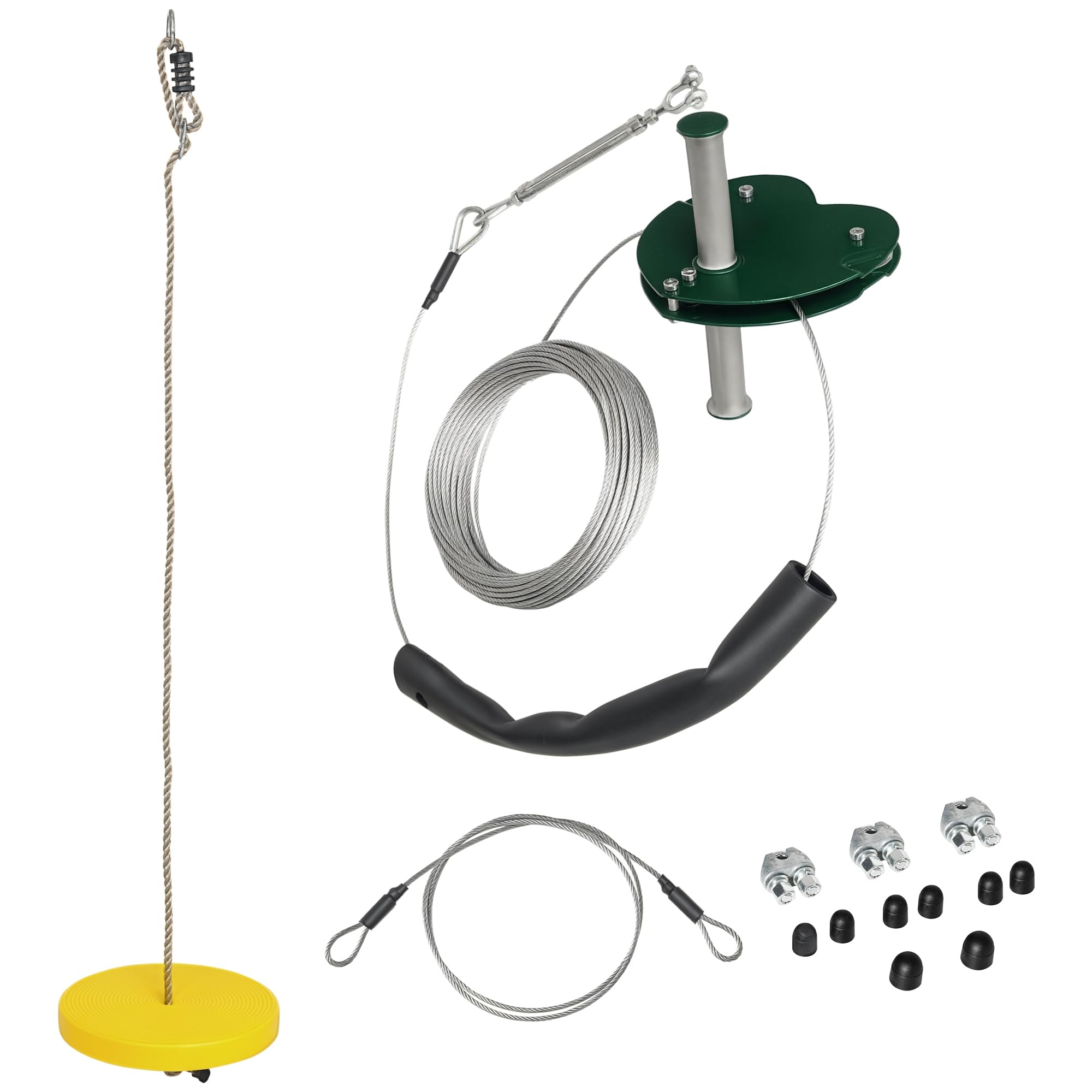 outsunny kit tyrolienne complet pour