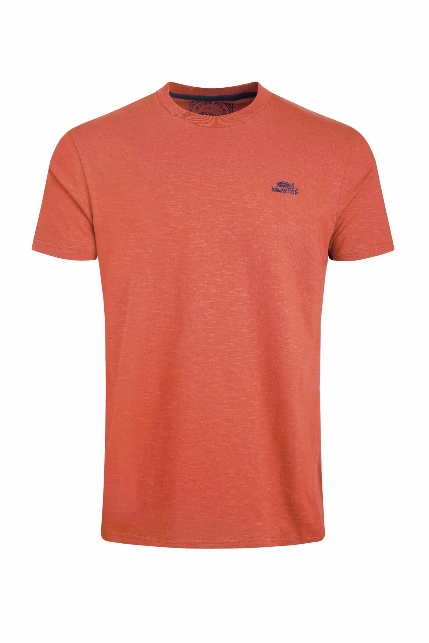 Weird Fish Men's Orange Fished Organic Branded T-Shirt 2XL