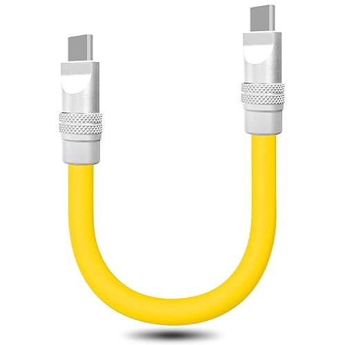 Miniatura 10 de GentsStride Cute Chubby - Cable de carga USB corto compatible con el banco de energía, cable de carga de silicona gruesa, teléfono y tabletas, cable