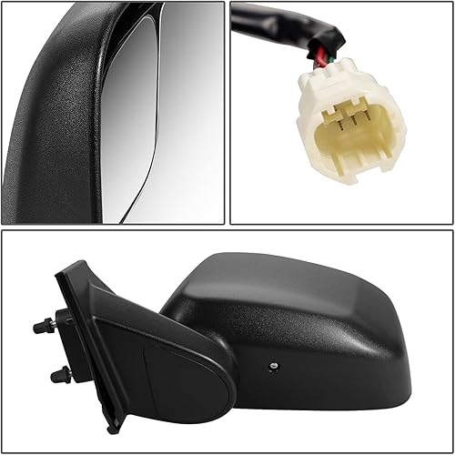 Miniatura 10 de DNA Motoring OEM-MR-NI1321246 Espejo lateral plegable para pasajero derecho con ajuste eléctrico calefactable compatible con NV200 2013-2018  City