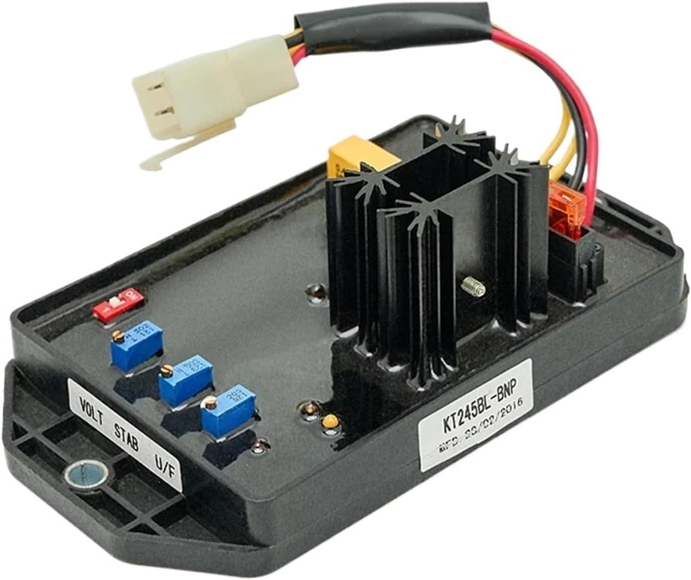 KT245BL-BNP Single Phase AVR Voltage Regulator Brush And Brushless Generator Stabilizer 5-15kw 4 Wires 1Pcs