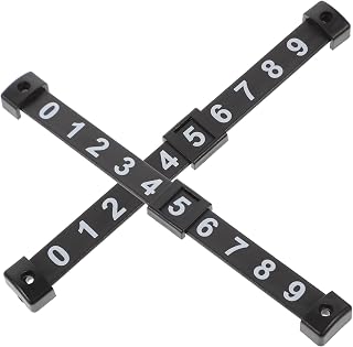 Abaodam Barras Marcadoras de Puntuación para Futbolín de 2 Piezas en Material PP Negro, Fáciles de Identificar y Convenientes para Almacenar en Juegos de Mesa