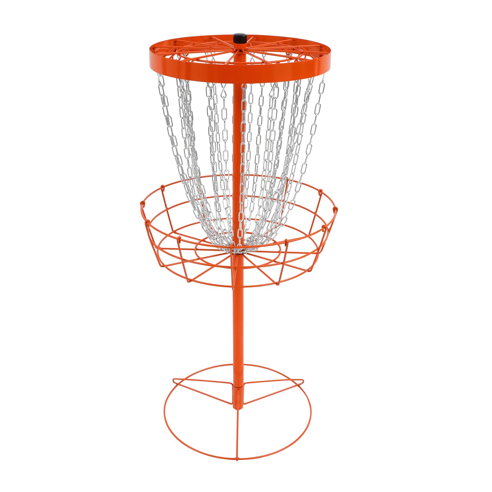 Disc Support d'entraînement de golf, disque portable, cible de golf, panier d'entraînement en fer à double couche pour l'extérieur, arrière-cours, parcs, campings