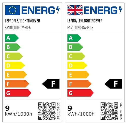 Lepro E27 Screw Bulb, Cool White 6500K, 60W Equivalent E27 LED Bulb, 8.5W 806lm Edison Screw Bulb, GLS Energy Saving LED Light Bulbs, Non-dimmable, Pack of 6 - Image 8