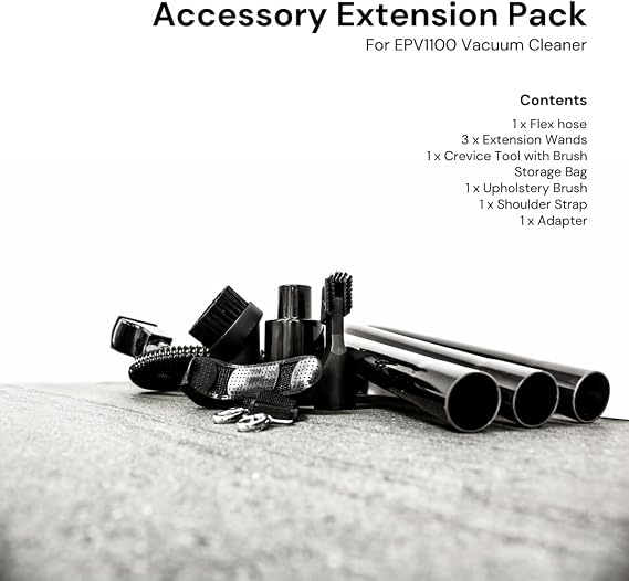 Ewbank EPV1100 Extension Pack Vacuum Attachments Accessory Kit, Black, Vacuum Sold Separately