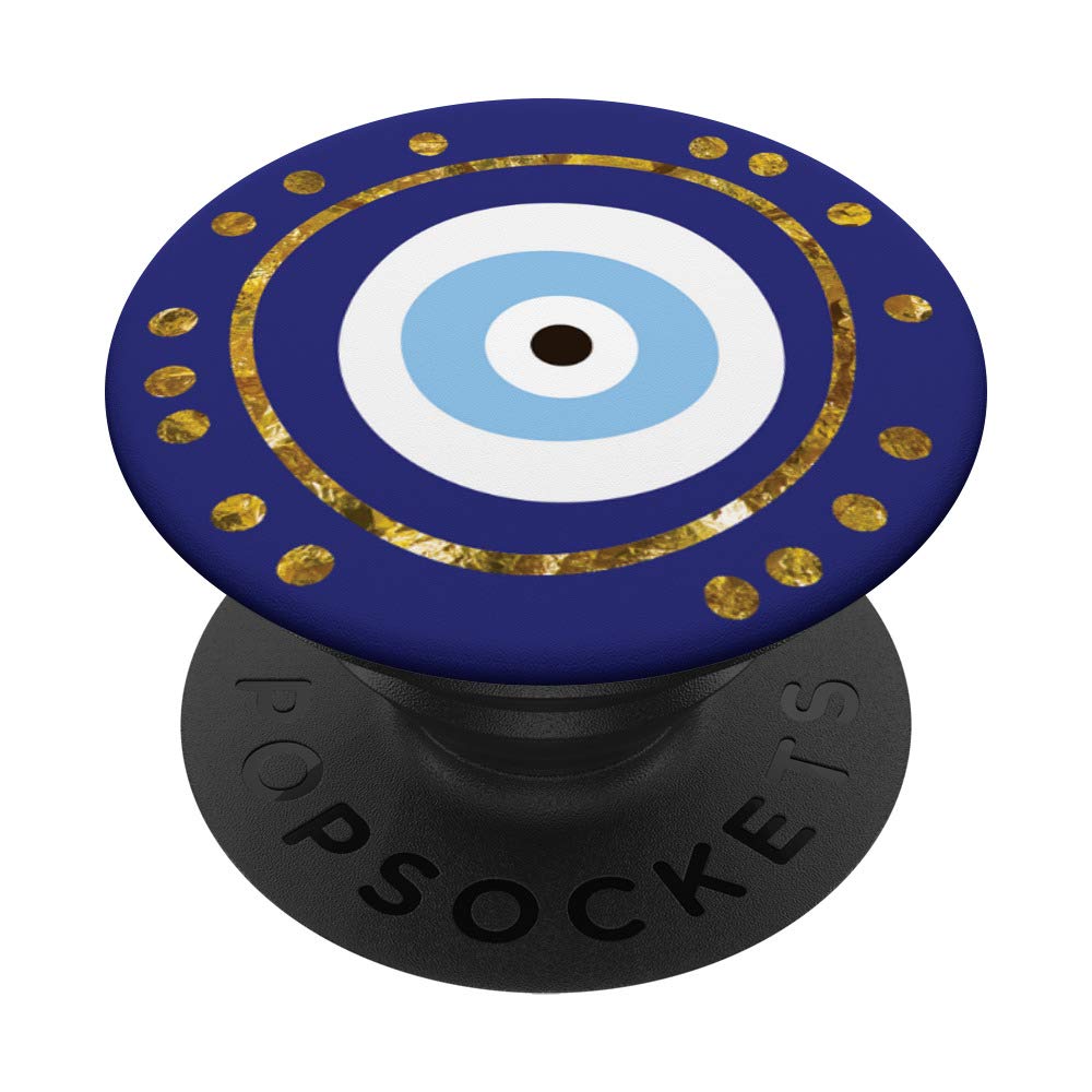 All Knowing Seeing Navy Blue Evil Eye Protection Symbol Popsockets