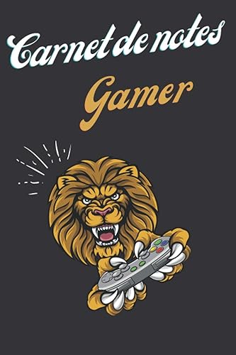Carnet de notes gamer: Carnet pour les geeks avec 100 pages lignées au format A5 | Note tes progressions sur les jeux, tes codes de triche, tes mots ... pour les passionné(e)s de jeux vidéo