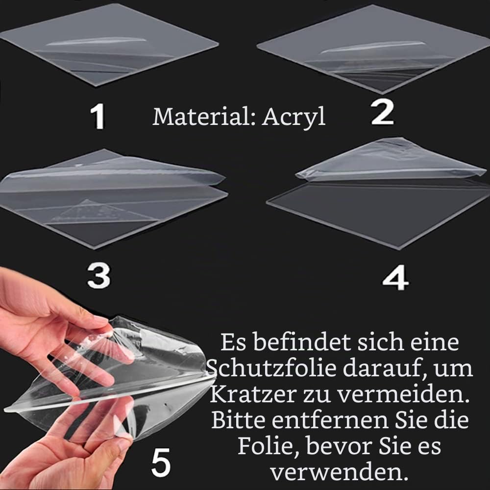 4 STÜCKE Acryl-Display-Riser stehen durchsichtige Acryl-Riser, Vitrinenregal für Schmuck, Figuren, Buffets, Spielzeug, Parfüm und Cupcakes