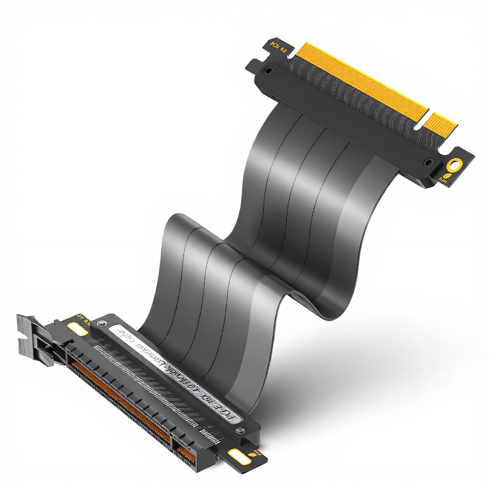 Cavi di Prolunga PCIE 4.0, Cavi Riser GPU, Adattatori per Porte di Prolunga per Cavi Flessibili PCIE 16X, Schermato EMI e Connettore a 180°, per Tutte Le GPU di Quarta Gen,