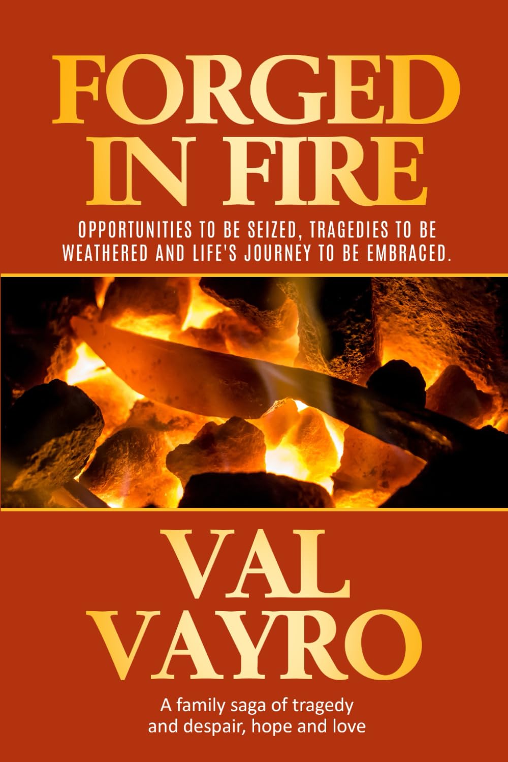 Forged in Fire: Opportunities to be seized, tragedies to be weathered and life's journey to be embraced. A family saga of tragedy and despair, hope and love.