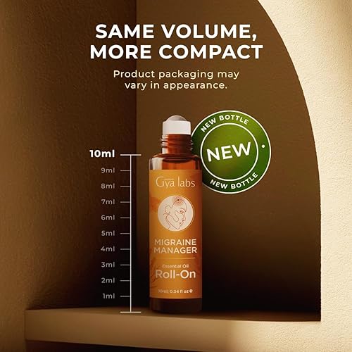 Miniatura 7 de Gya Labs Rollo de aceite esencial de migraña para aliviar la migraña, comodidad calmante para la tensión de la cabeza, 100% puro y natural, mezcla