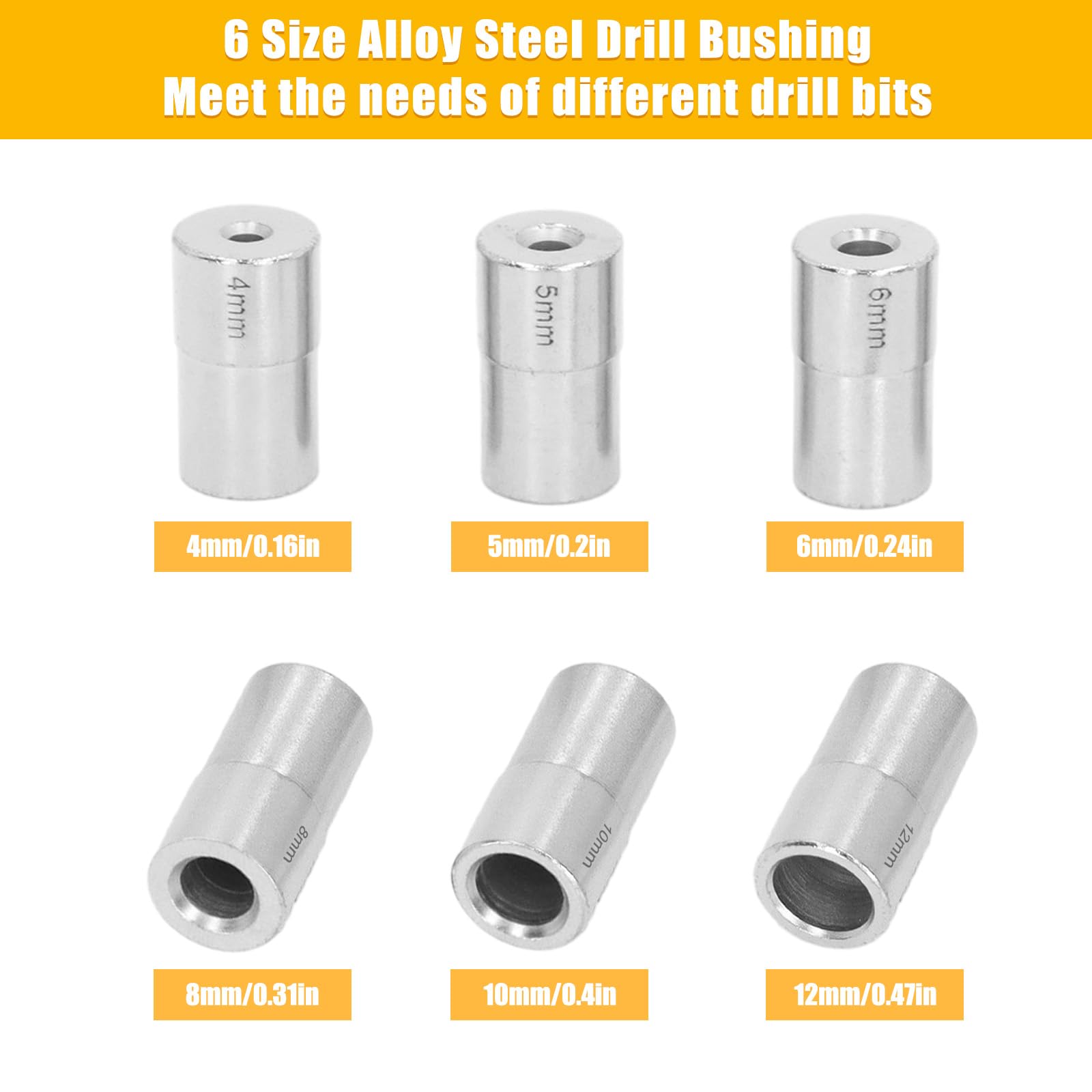 Doweling Jig Kit, Self Centering Dowel Drill Jig For Straight Holes, Aluminum Alloy Woodworking Joints Tool With 3 Size Drill Bits 5/16", 3/8 - View #6