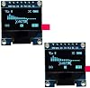 DollaTek 2Pcs 7Pin 0.96 Inch OLED Display 12864 1306 SPI IIC Serial LCD Screen Module for Arduino - Blue font