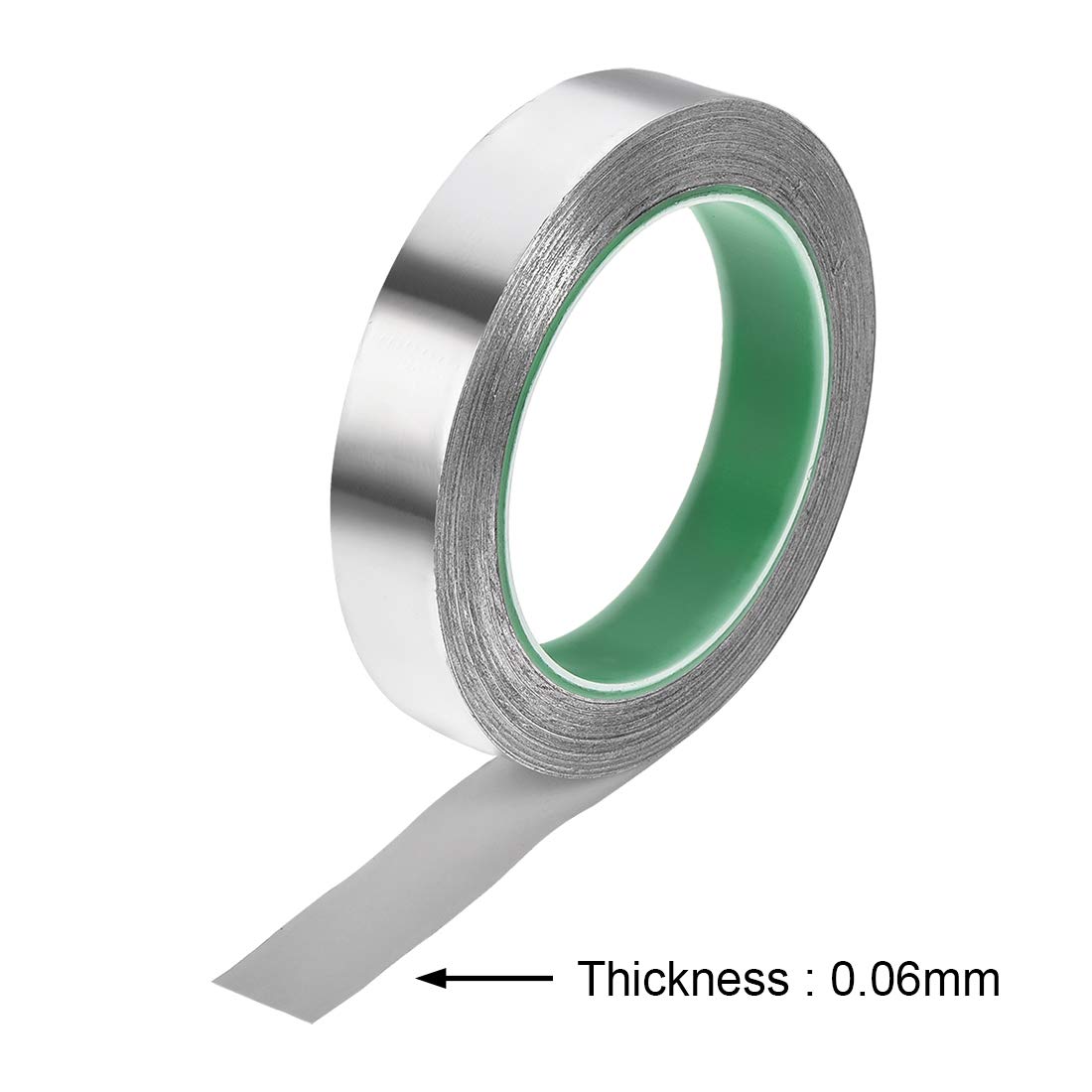 uxcell Ruban adhésif haute température en feuille d'aluminium de 20 mm pour CVC, étanchéité, réparation de conduits d'air chaud et froid 20 m