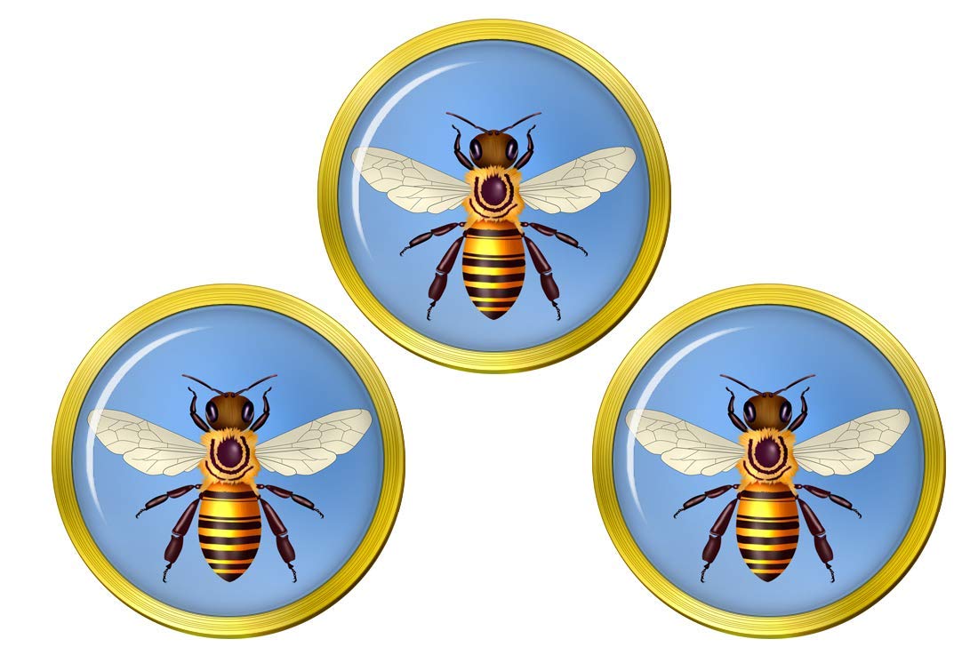 Giftshop UK Honey Bee (Honeybee) Golf Ball Markers