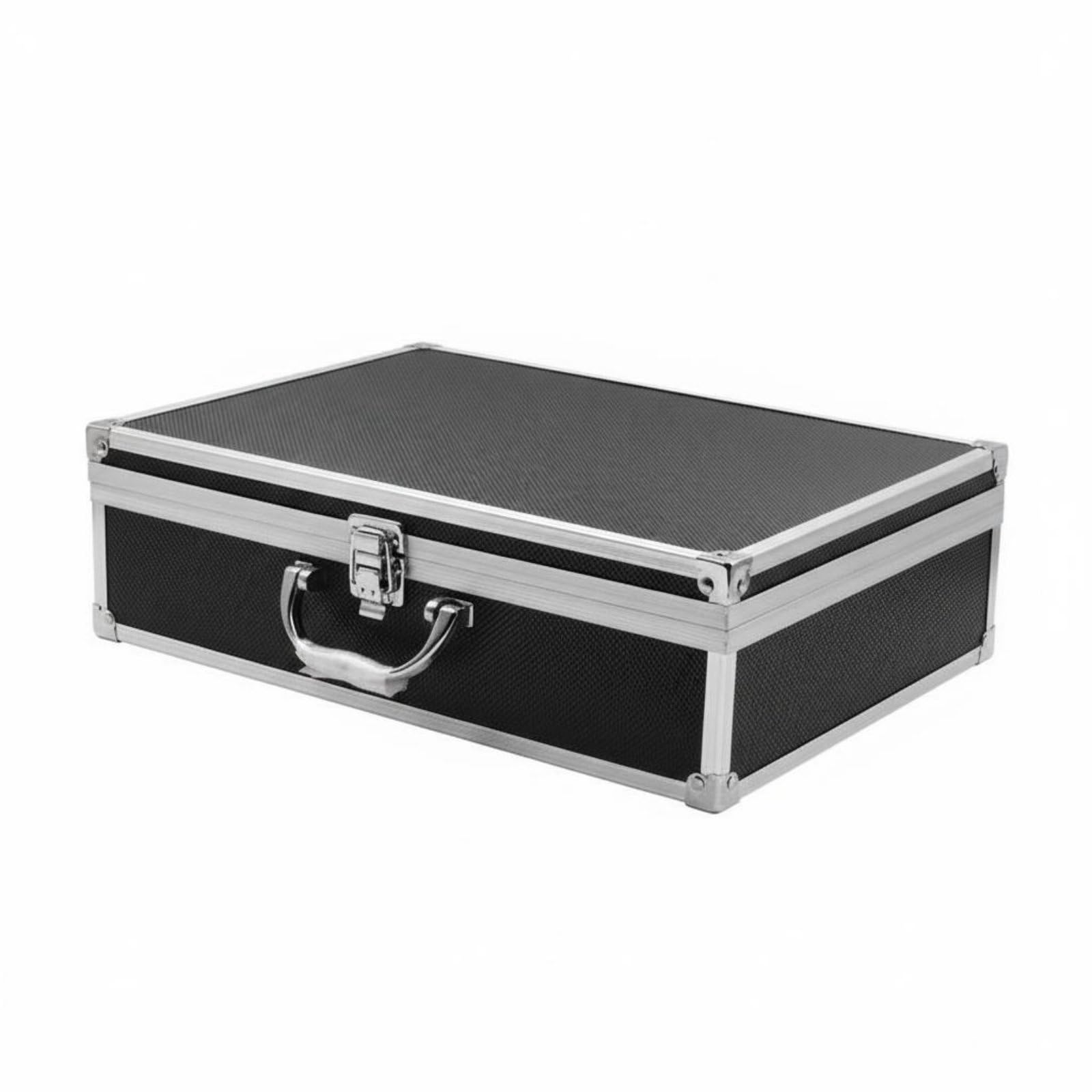 Cassetta Degli Attrezzi in Alluminio Valigetta Porta Attrezzi Custodia Rinforzata Combinazione Blocco Schiuma Personalizzata Adatta per Strumenti, 43x32x13cm