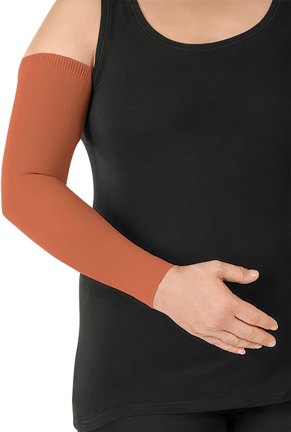 Juzo Soft Compression Arm Sleeve 20-30 mmHg, Silicone Dot Band | Compression Arm Sleeves for Men/ Women for Moderate Lymphedema and Lipo-Lymphedema Treatment