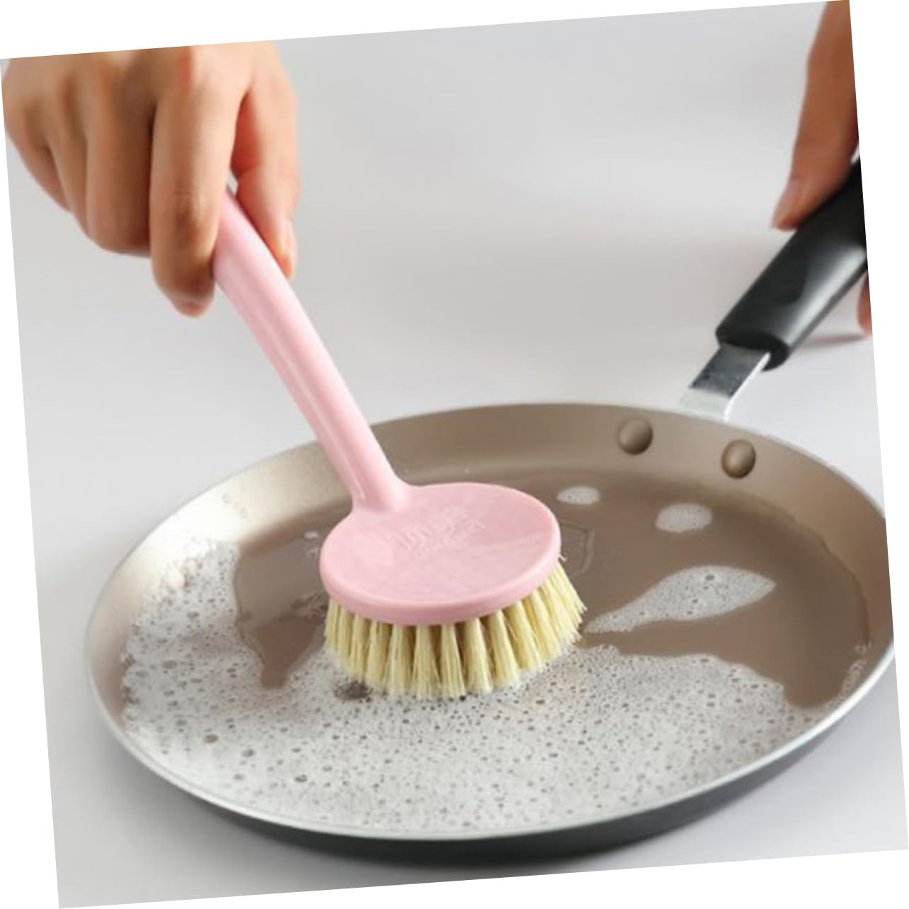 MAGICLULU Juego De 3 Cepillos De Cocina con Mango De Plástico Resistente para Limpieza Y Lavado A Fondo De Platos (2 Unidades)