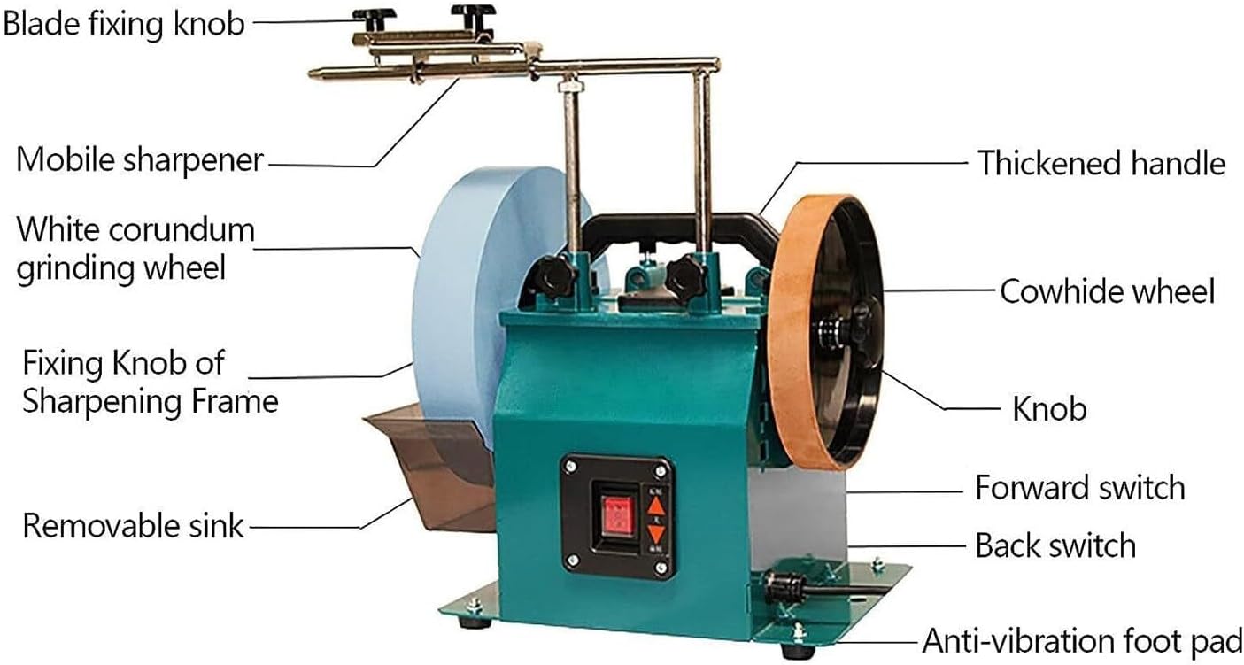 Electric Wet Stone Grinder,Sharpening And Honing System,Water Cooled Grinding Machine, Knife Sharpeners, For Chisels