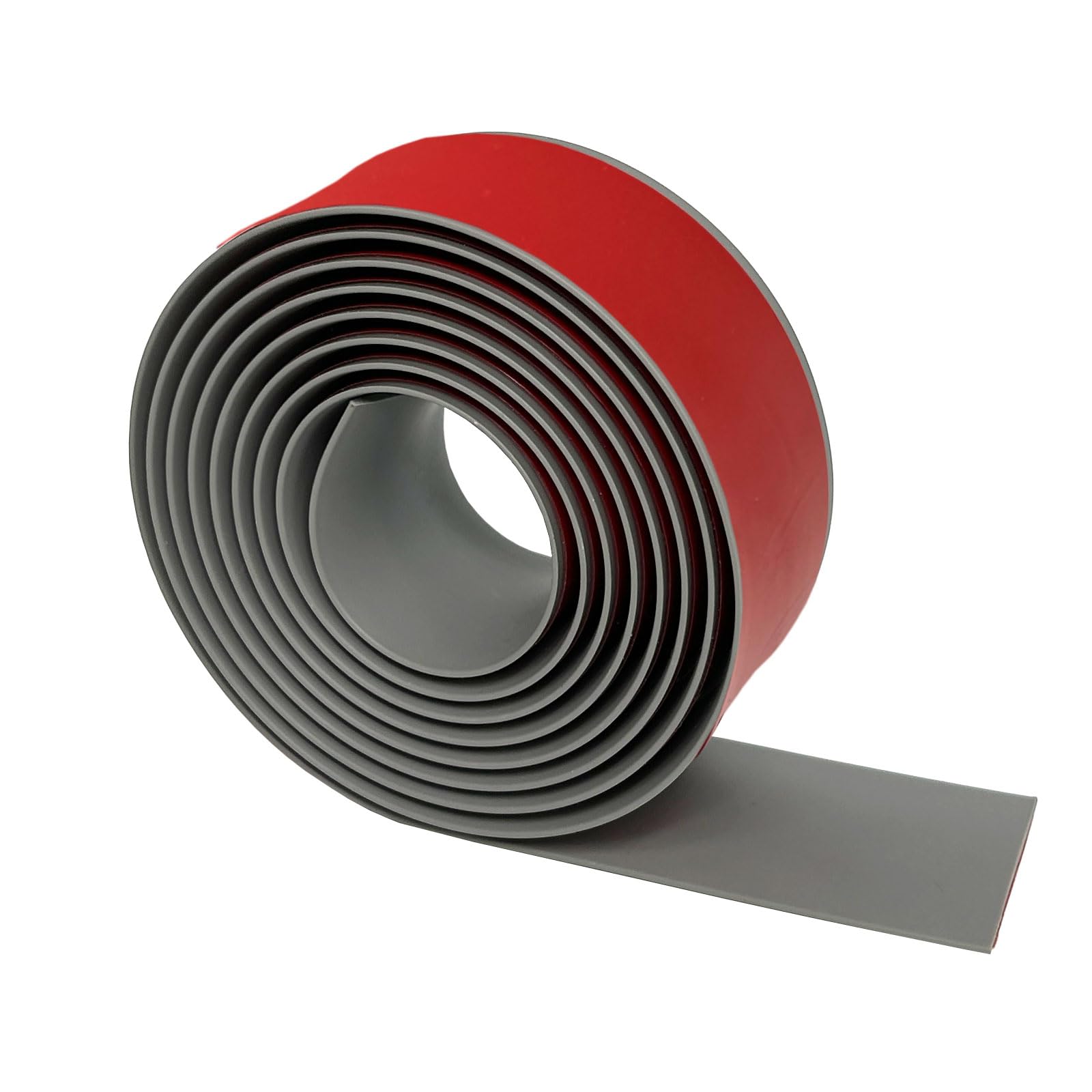 Grey Self-Adhesive Floor Transition Strips for Laminate Flooring – 2Mx 40CM Flexible PVC Door Threshold Strip, Peel & Stick Threshold Strips for Doorways, Carpet & Tile Transitions