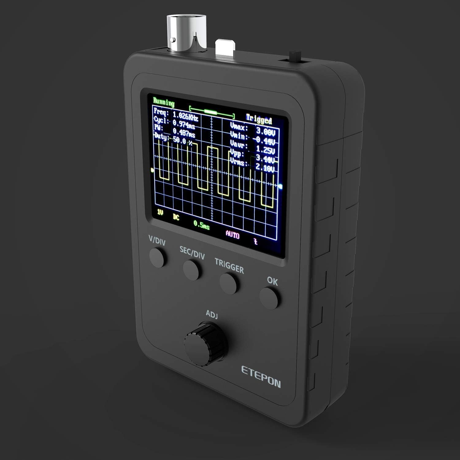 Osciloscopio Digital con Sonda de Cable Bnc-Clip (EM001)