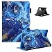 Produktbild Shinyzone Tablet Hülle Kompatibel mit Samsung Galaxy Tab A7 2020 10.4 T500/T505/T507 mit Stifthalter,PU Leder Tasche Schutzhülle mit [Auto Schlaf/Wachen][Handy Ständer],Glitzer Blau Gold